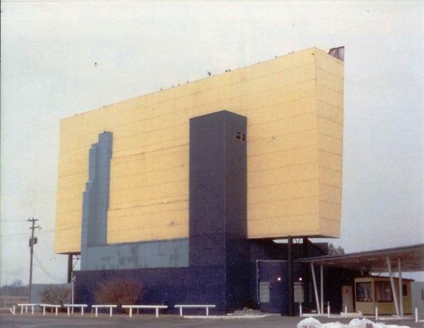Blue Sky Drive-In Theatre - 1975 Rear Of Screen From Greg